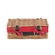 image 2 of 34cm Packaging Wicker Picnic Basket with Lining | Red | Red | One Size