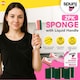 image 3 of spunj 2pk Liquid Handle Sponges with 6 Refill Heads – Built-In Soap Dispenser for Easy Dishwashing & Replaceable Heads