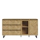 image 2 of Nikomedes Sideboard in Spica Oak/Matt Black/Bartex Oak