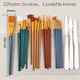 image 10 of Drum of 25 Assorted Artist Brush Set