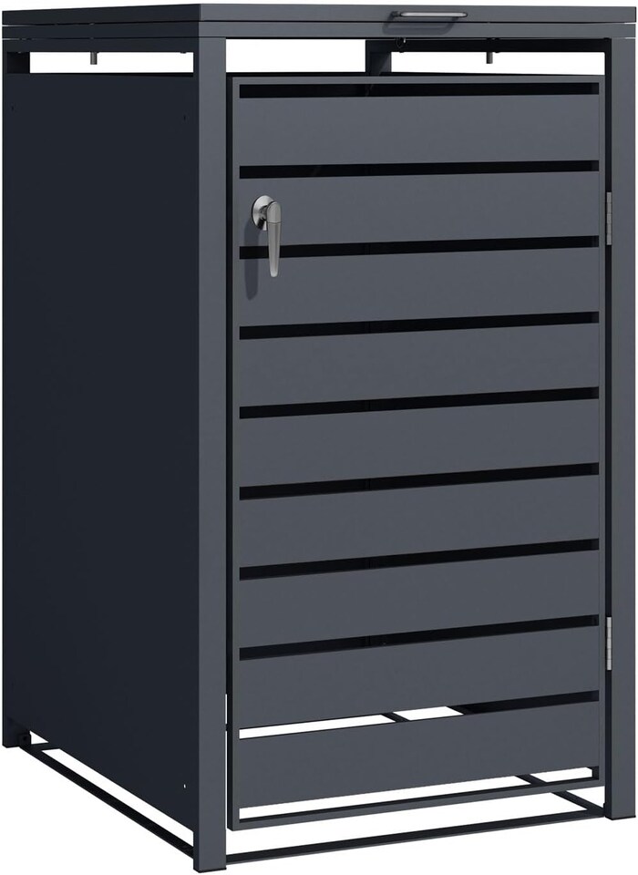image 1 of Phoenix GB1168AAK Anthracite Single Wheelie Bin Store / Bin Storage