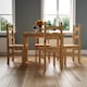 image 2 of Vida Designs Corona 4 Seater Dining Set 5 Piece Table & Chairs, Solid Pine Wood