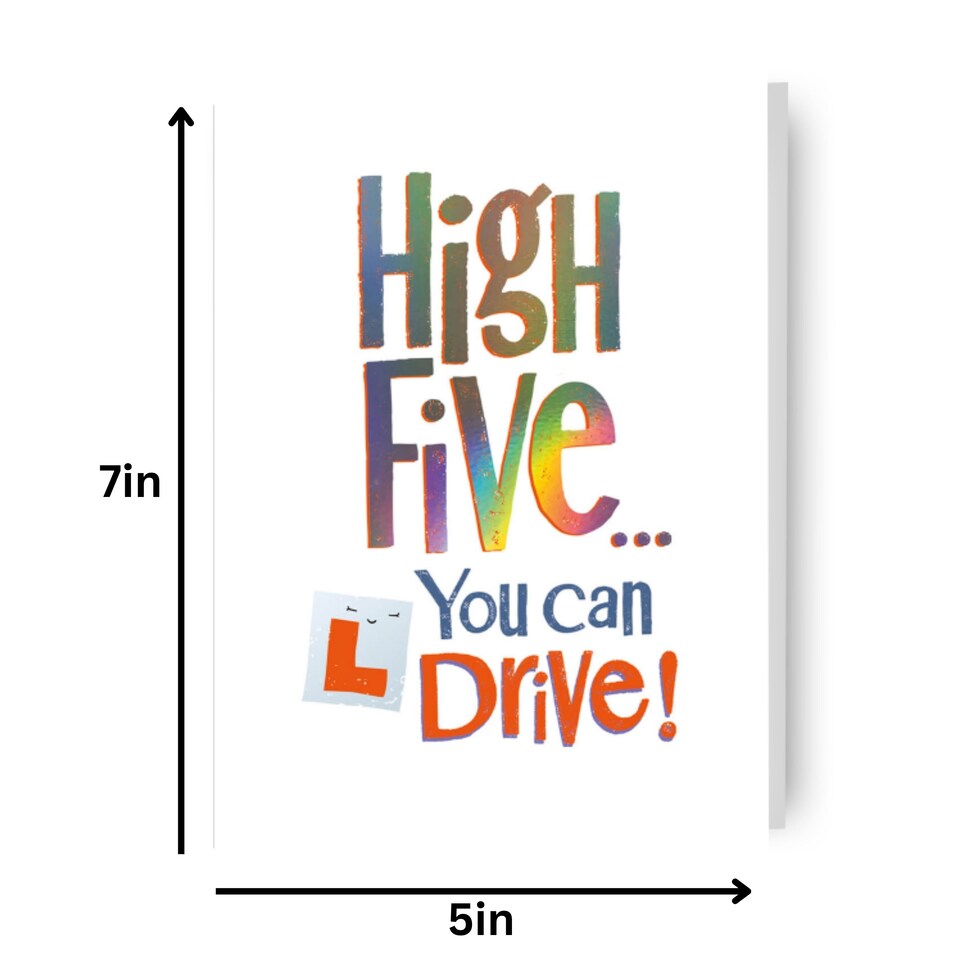 image 1 of Brightside 'High Five... You Can Drive!' Card