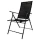image 7 of Outdoor Garden Patio Multi Position Reclining Folding Chair in Black