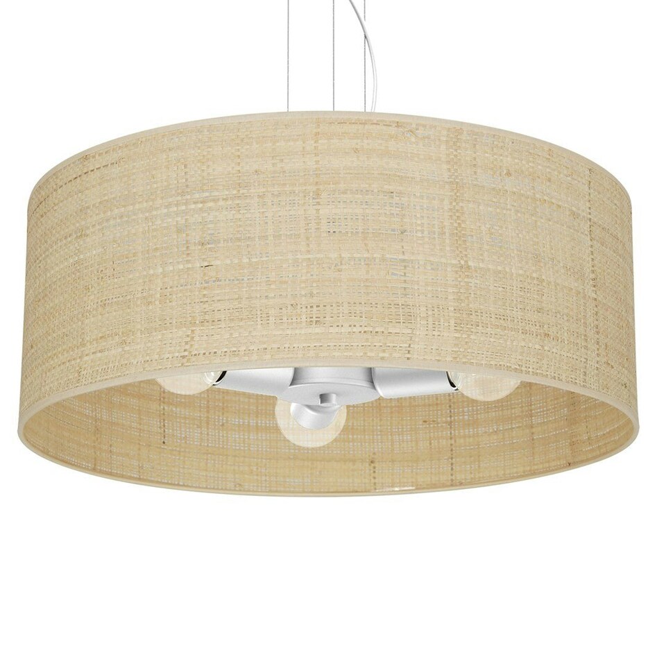 image 1 of Milagro Pendant Lamp Marshall White / Rattan 3XE27