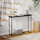 image 2 of Vida Designs Console Table With Metal Leg, Black | Black | Black