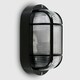 image 1 of ValueLights Carnforth Black Outdoor Garden Security Bulkhead Wall Light IP44 Rated with LED Bulb Black