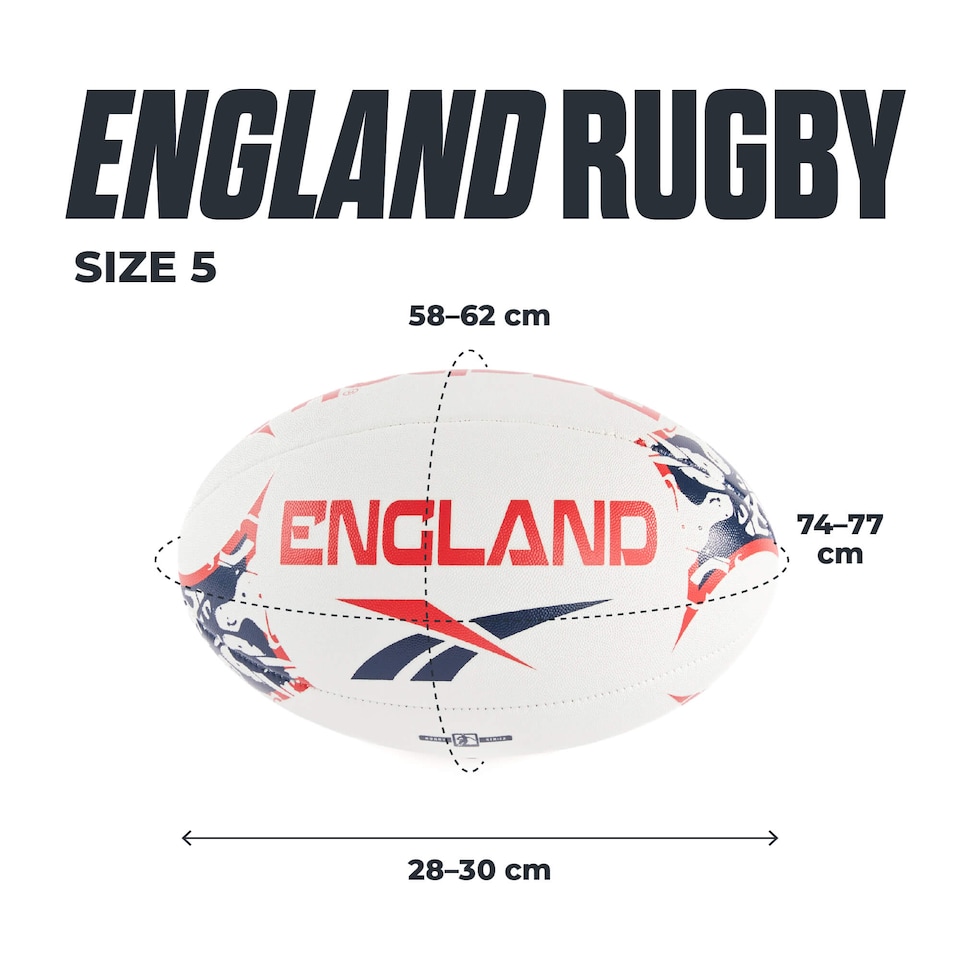 image 1 of Reebok England Size 5 Rugby Ball Durable Training and Match Ball