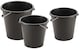 image 2 of 2 x 14L Cement Mixing Concrete Home Garage Building Home Garden Black Buckets