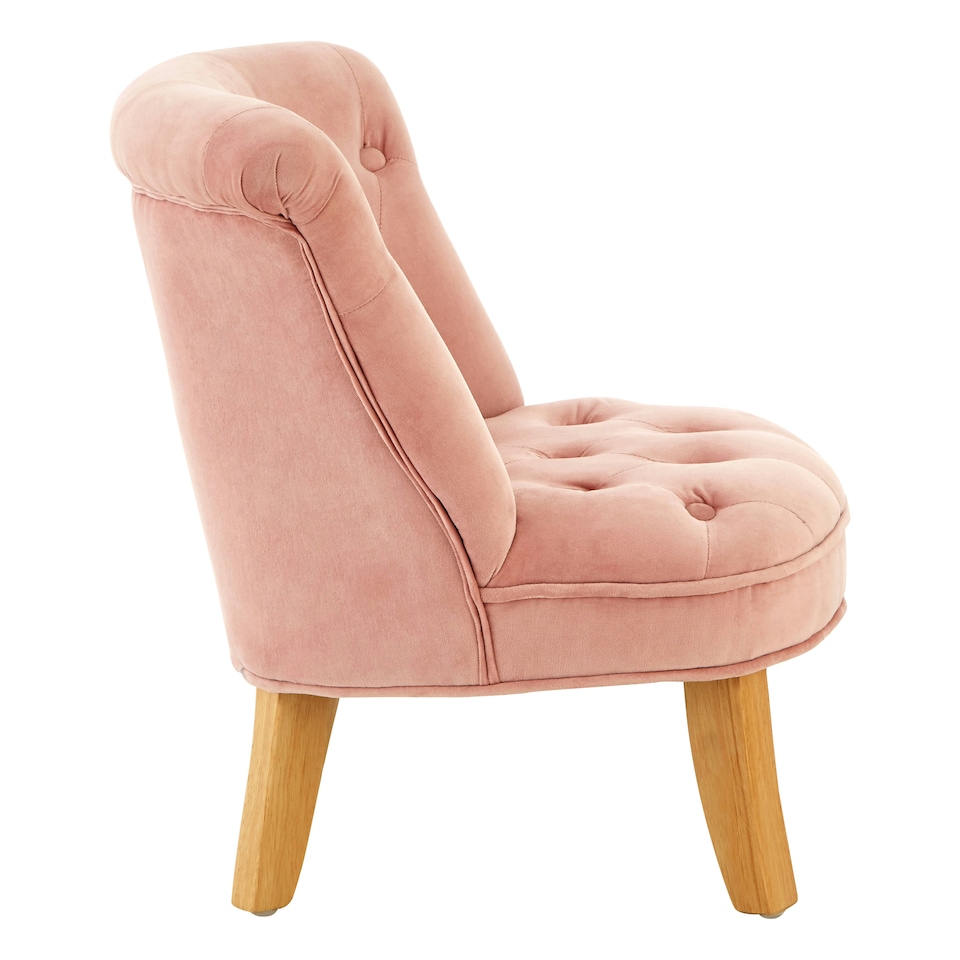 image 1 of Premier Kids Chair, Comfortable Seating Indoor Chair, Easy to Clean Bedroom Chair, Adjustable Velvet Chair