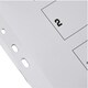 image 3 of A4 White 5-Part Multi-punched Reinforced Board Multi-Colour Blank Tabs Index