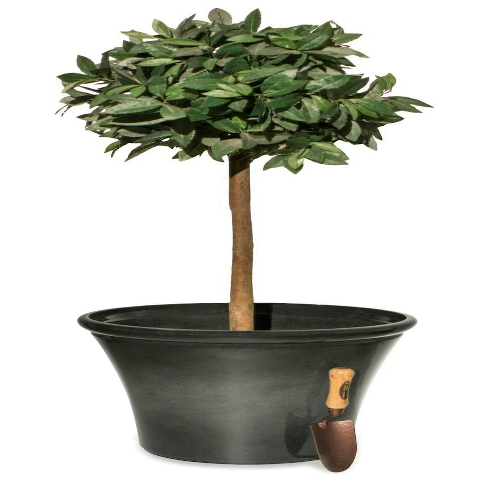 image 1 of Primrose Carbon Glaze Effect Bowl Planter Frost & Fade Resistant 55cm