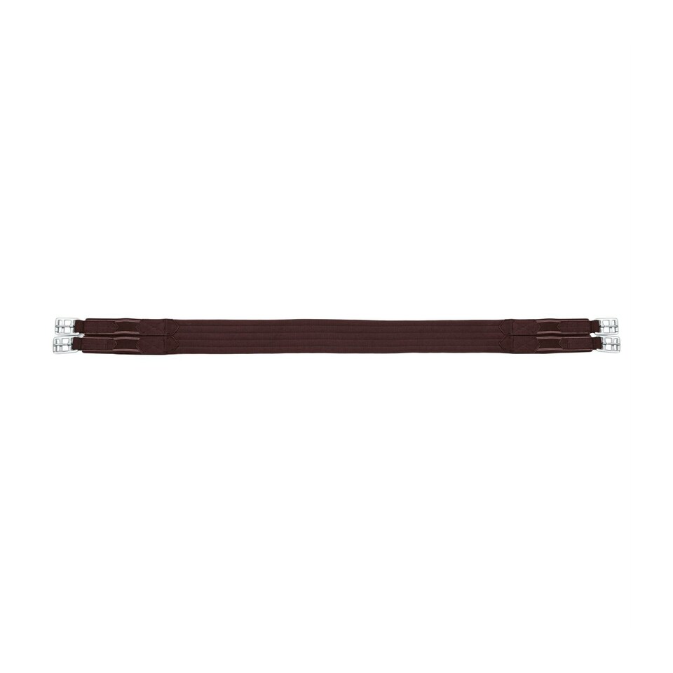 image 1 of Shires Burghley Elastic Horse Girth - Brown - 48in