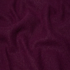 Minerva Core Range Wine 100% Pure Boiled Wool Coating Fabric for Dressmaking, 140cm / 55" Wide - per metre