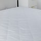 image 2 of 9INCH Deep Quilted Mattress Protector Microfibre Soft Touch Fitted Sheet White | Single