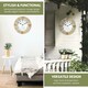 image 4 of Marco Paul 25cm Stone Slate Wall Clock Cream