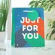 image 2 of Multipack of 3 Medium Gift Bags | Party Bags for Presents | Birthdays/Thank You | For Him/Friend | Just For You Blue Design Blue