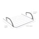 image 9 of JVL Over Door Radiator Clothes Drying Airer-6M, White, Pack of 2