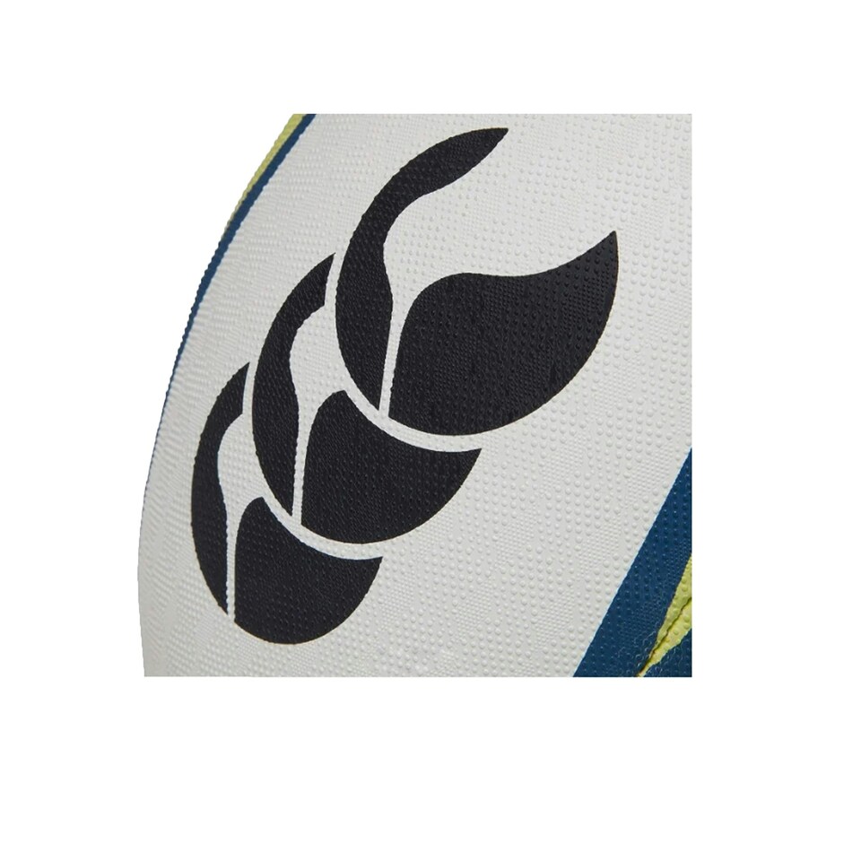 image 1 of Canterbury Mentre Rugby Ball - White/Lime - 4