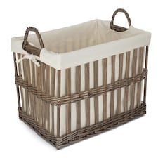 Large Malmo Openwork Laundry Storage Basket | Brown | Brown