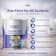 image 4 of HQC Satin Paint - Smooth, Durable Satin Finish For Walls & Ceilings - Satin Black - 5L