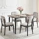 image 6 of HOMCOM Dining Table for 4, Kitchen Table with Sintered Stone Tabletop