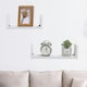 image 2 of Living and Home Modern Set of 2 U-Shaped Wall Floating Shelves