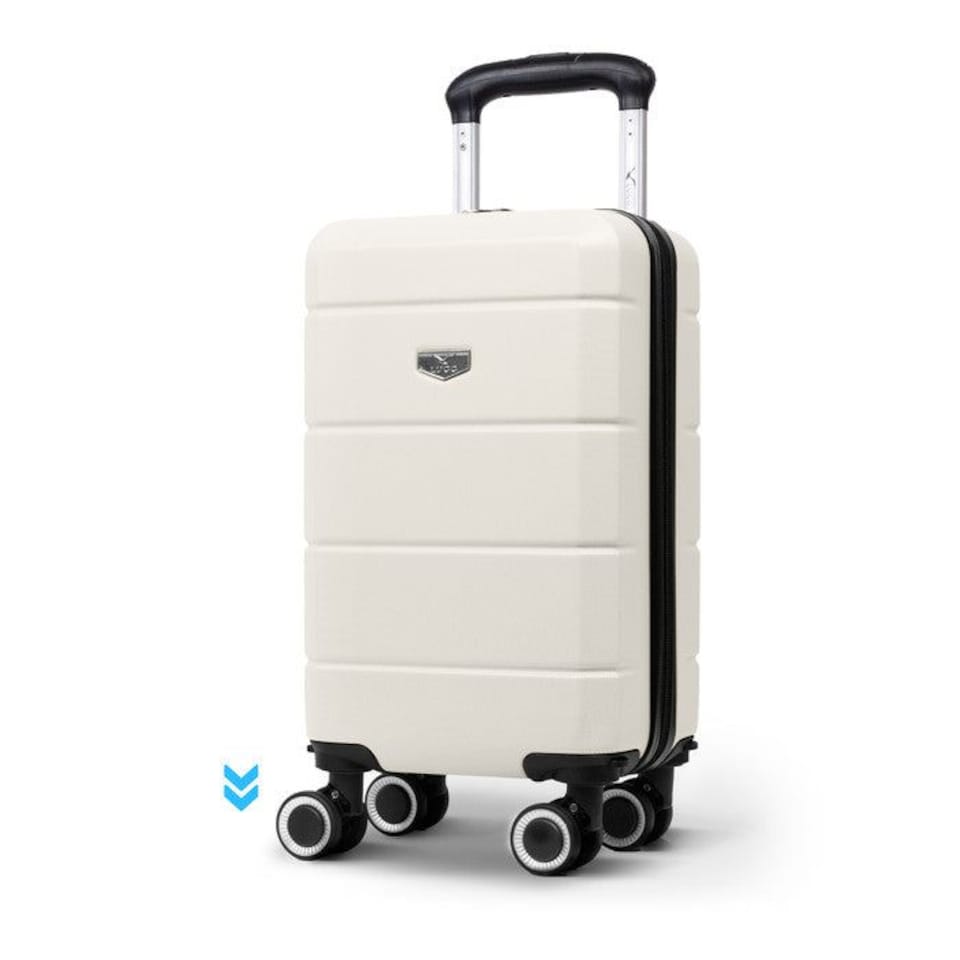 image 1 of Lugg Jetset Lightweight ABS Hard Shell Cabin Suitcase with 4 Spinner Wheels (40x30x20cm)