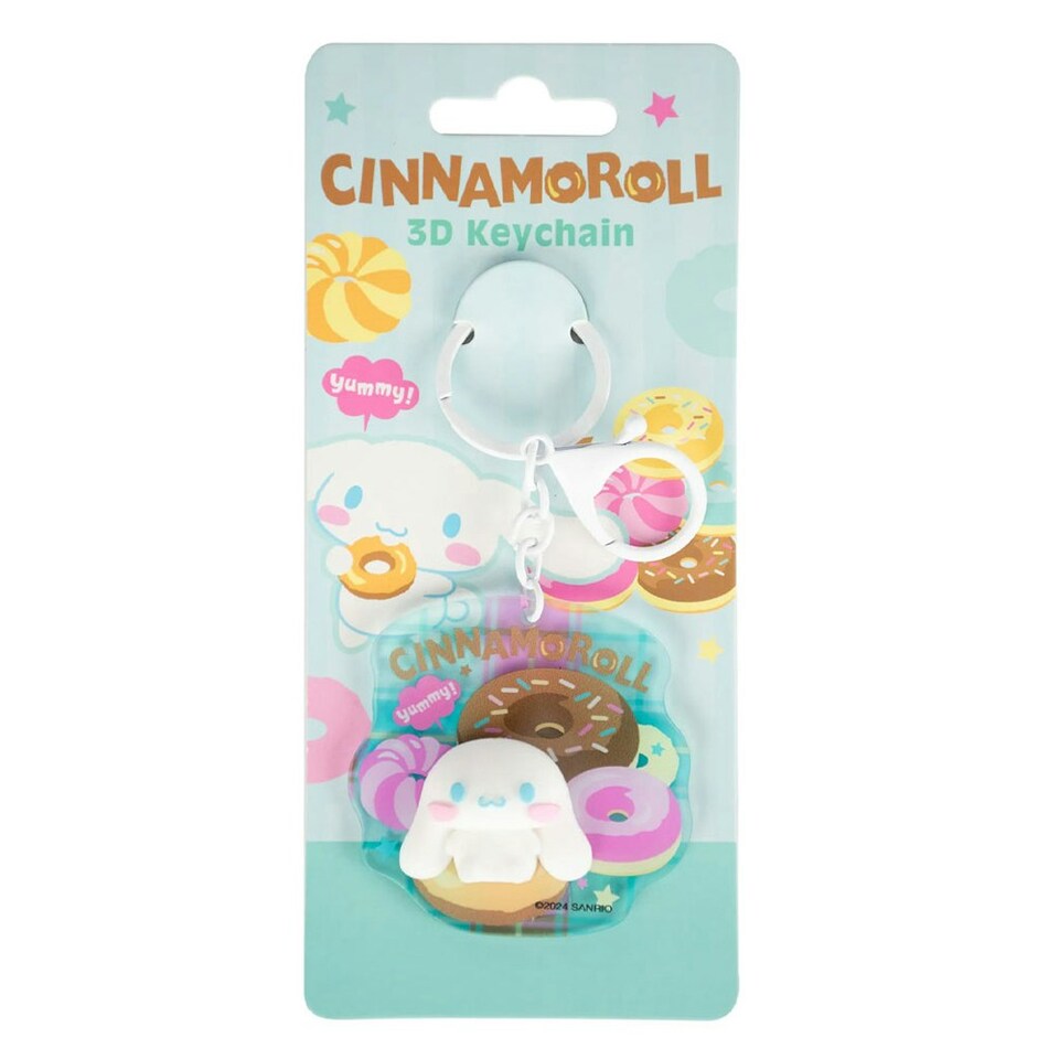 image 1 of Sanrio 3D Cinnamoroll Keyring - Multicoloured - One Size