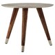image 1 of Interiors by Premier Sturdy Metal And White Finish Carve Side Table, Versatile Side Table By Couch, Classic Profile Corner Table
