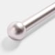 image 3 of OHS Curtain Pole Extendable 28mm Metal Finnials Ball End Rod Fittings | Silver