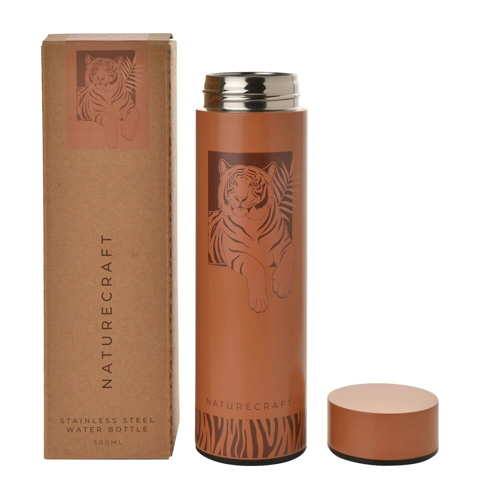 image 1 of Naturecraft Tiger 500ml Reusable Bottle Terracotta Orange | Terracotta | 500ml
