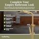 image 4 of Balterley Empire Square Thermostatic Shower Kit with Fixed Head and Adjustable Handset | Copper | Brushed Brass | 1