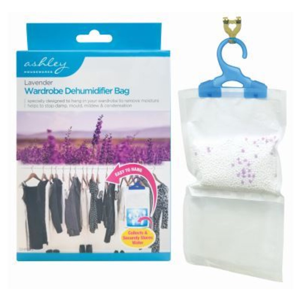 Ashley Hanging Wardrobe Dehumidifier - Lavender