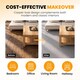 image 6 of NOVECRAFTO Self Adhesive Vinyl Floor Tiles 45x45cm Carpet Effect Peel and Stick