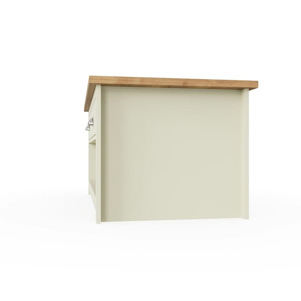 image 1 of Lisbon 2 Drawer Coffee Table Cream & Oak