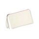 image 2 of Westford Mill Canvas Wristlet Pouch - Natural/Pink - One Size Cream