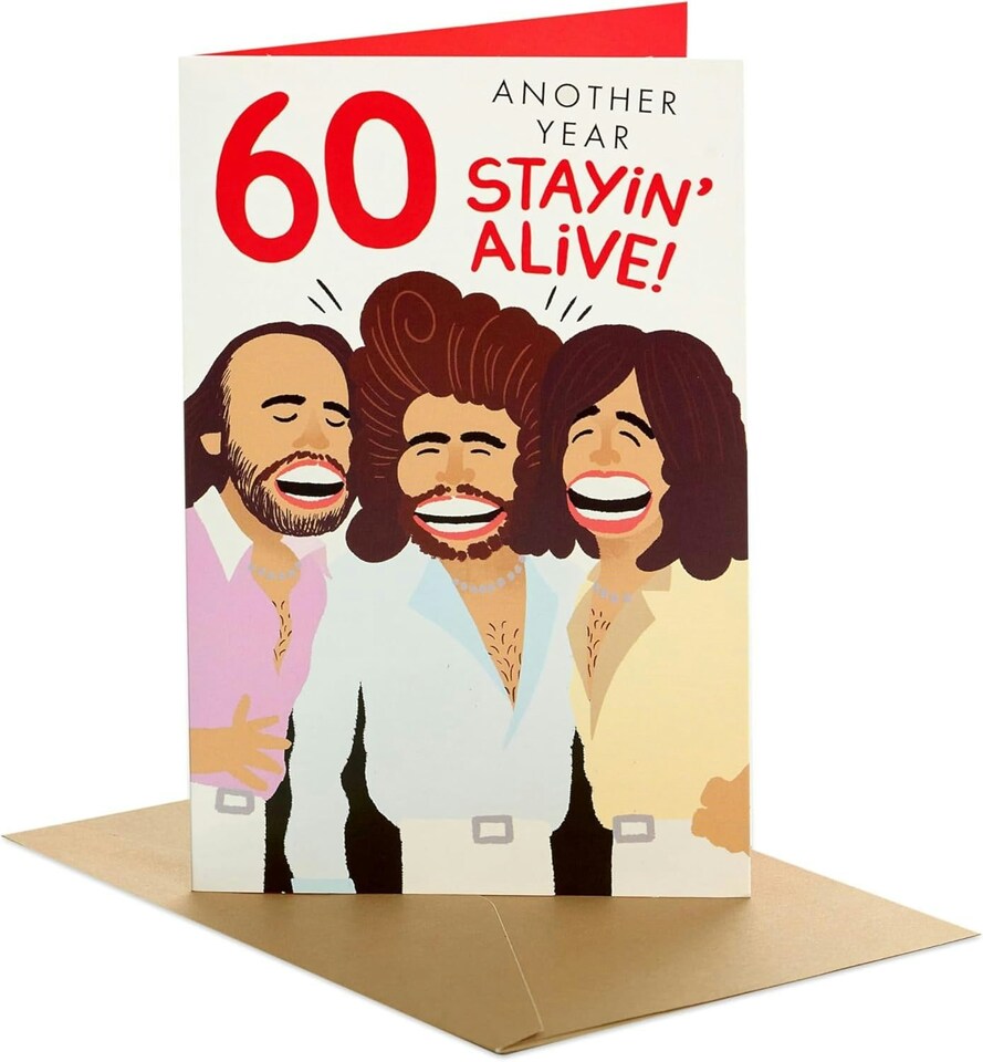 image 1 of BeeGees Design 60th Birthday Card