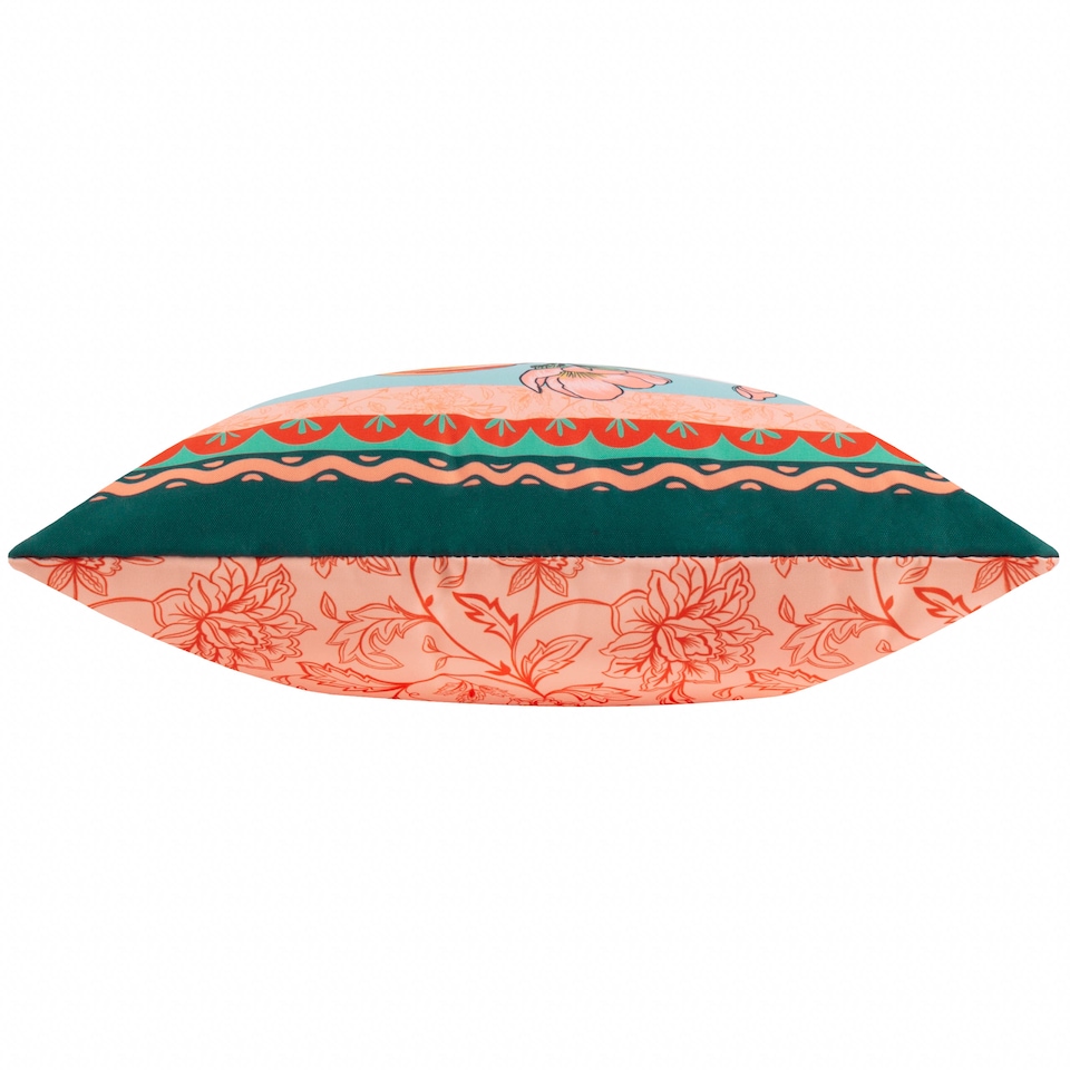image 1 of Furn Anemone Peaches Printed Outdoor Cushion