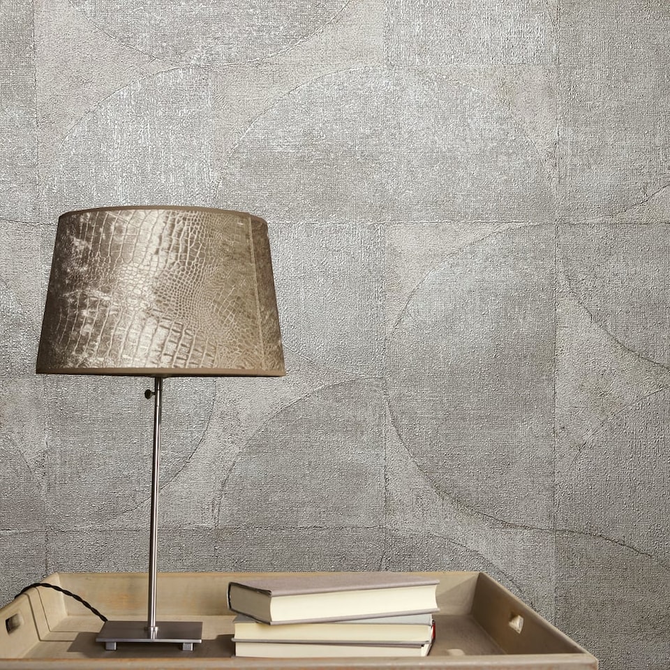 Galerie The New Design Book Beige Rustic Circle Textured Wallpaper ...