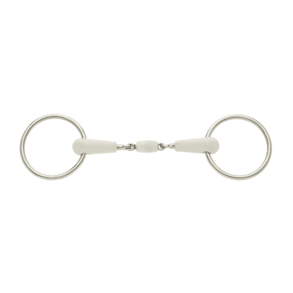 Lorina Flexi Peanut Joint Loose Ring Snaffle - Silver - 5in