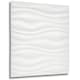 image 1 of NOVECRAFTO Wavy Wave 3D Wall Panels – 6 Sheets Covering 1.5m² | 16.15ft² Interior Cladding Set | Wavy Design Tiles – Each Panel 50x50cm Matt White