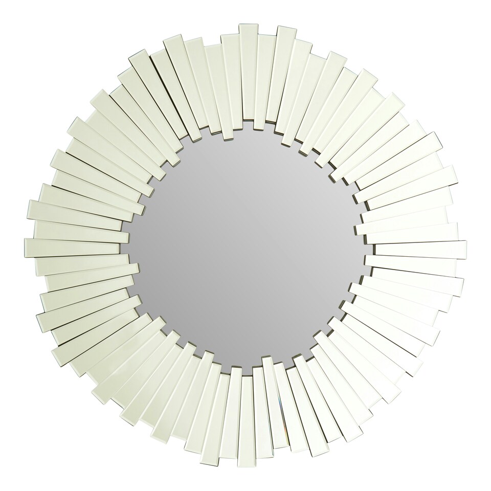 image 1 of Interiors by Premier Flared Wall Mirror Silver