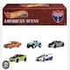 image 2 of American Scene 5 Car Set With Container 1:64 Hot Wheels Real Riders HFF44 LA10