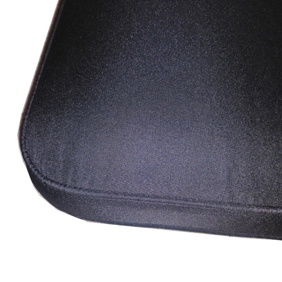 image 1 of Luxury Piped Waterproof Seat Pads - Single Black Cushion - Outdoor Cushion for Garden Furniture Black