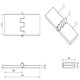 image 5 of 4 Pack Steel Butt Hinges Weld-On Extra Heavy Duty Industrial 50x161mm Silver