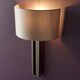 image 5 of Macerata Wall Lamp Brushed Bronze Plate & Mink Satin Fabric
