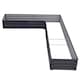 image 5 of Living and Home L-Shaped Galvanized Steel Raised Garden Bed, Black | Black | L207 x W277 x H30 (cm)