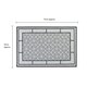 image 4 of JVL Avanti Machine Washable Entrance Doormat and Runner Set - Grey