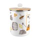 image 6 of Honey Bee Farm Compost Caddy - Metal 2L Decorative Kitchen Food Waste Bin